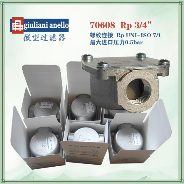70608/CE家用燃氣高精度微型筒式過濾器DN20六分意大利giuliani anello