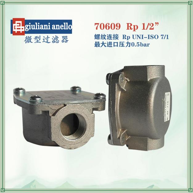 70609/CE家用壁掛爐燃氣高精度微型筒式過濾器意大利giuliani anello